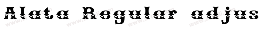 Alata Regular adjust字体转换 Alata Regular adjust字体转换